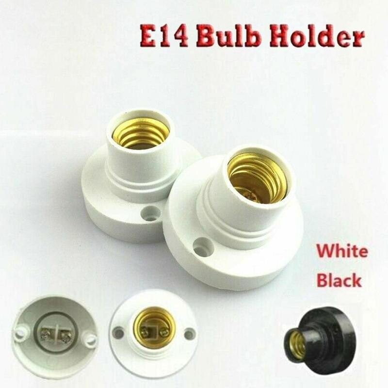 NEW E14 Lamp Base Holder Adapter LED Bulb Light Round Screw Fixing Fitting Bulb Holder Plug 220V light Base Holder