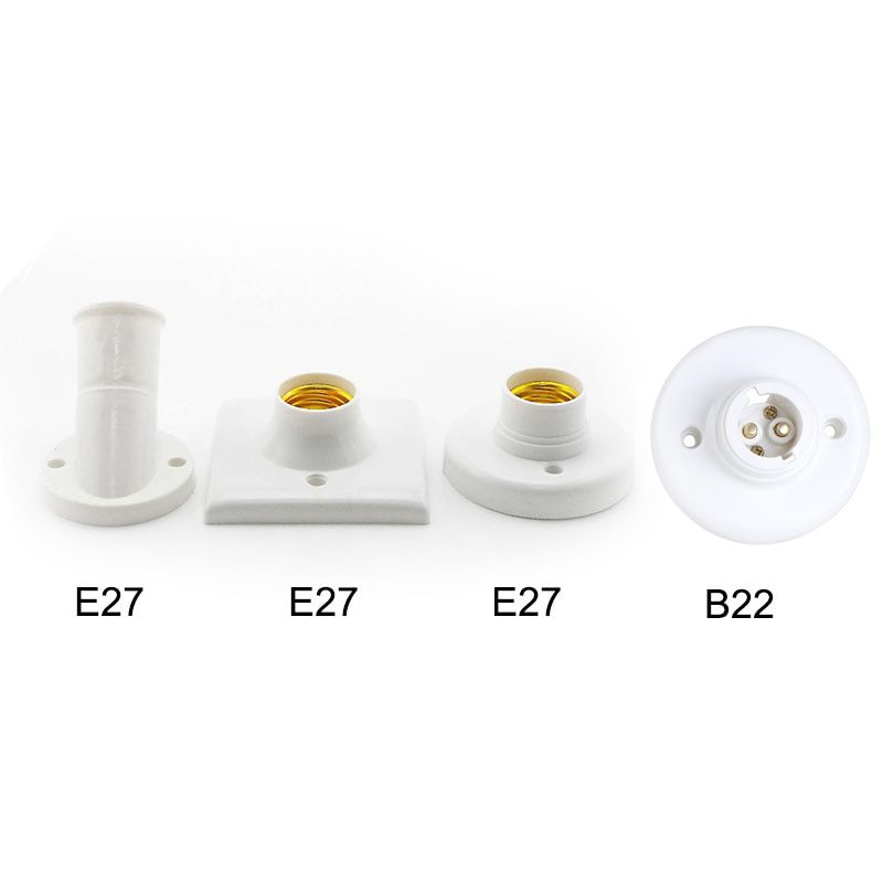 NEW NEW Screw Lamp Base e27 B22 Lamp holder Socket base Light Bulb e27 Socket Holder Adapter Snap-in lamp holder