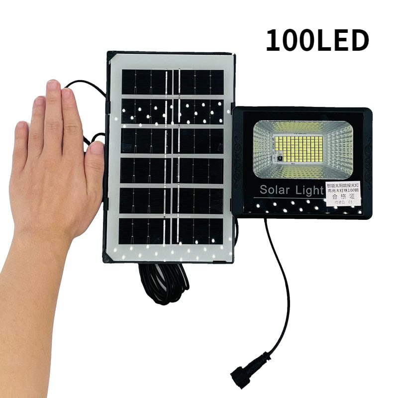 NEW LED Solar Lights Outdoor Flood Lamp Solar Powered 25W 30W 45W Spotlight White Lighting for Garden Garage Street Lamp Solar L