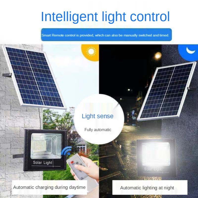 NEW LED Solar Lights Outdoor Flood Lamp Solar Powered 25W 30W 45W Spotlight White Lighting for Garden Garage Street Lamp Solar L