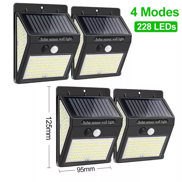 4PCS-228Leds-4Modes