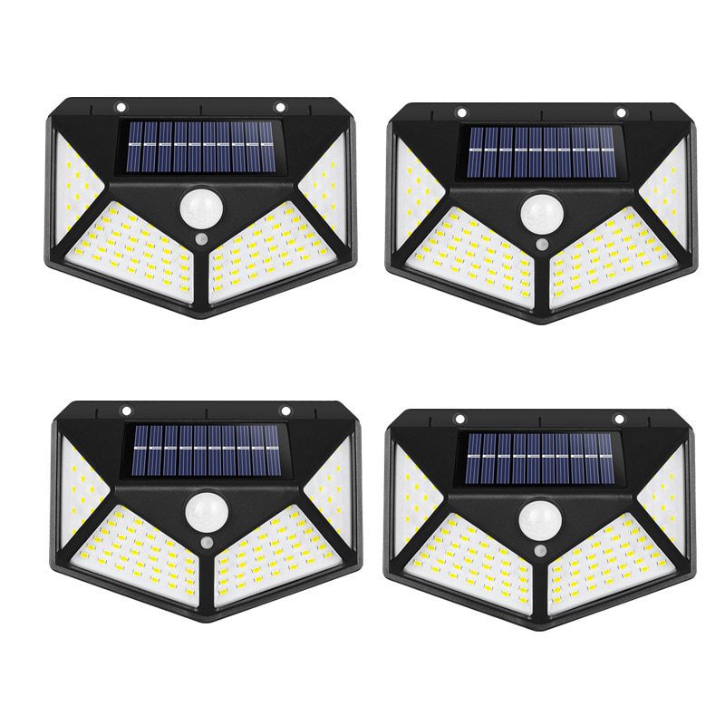 NEW 100 LEDs Solar Led Light Outdoor Solar Lamp PIR Motion Sensor Solar Powered Sunlight Street Light for Garden Decoration