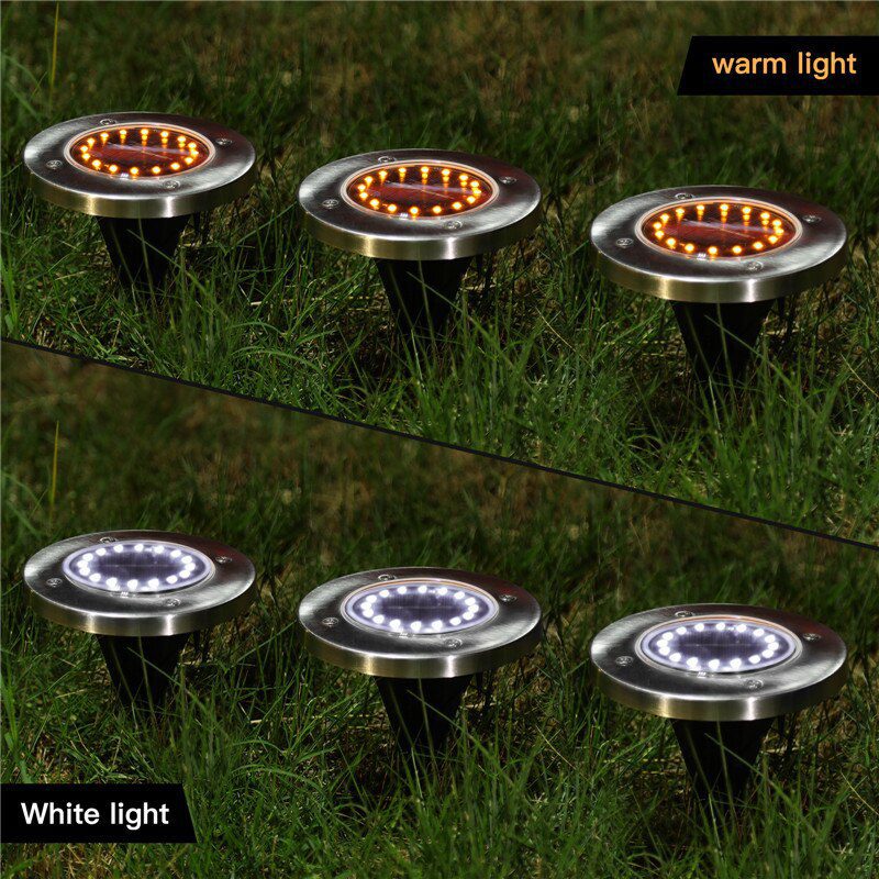 NEW 8/16 LED Solar Led Light Outdoor Solar Powered Lantern Waterproof Solar Lamp Ground Spot Lamp Garden Decoration Outdoor Ligh