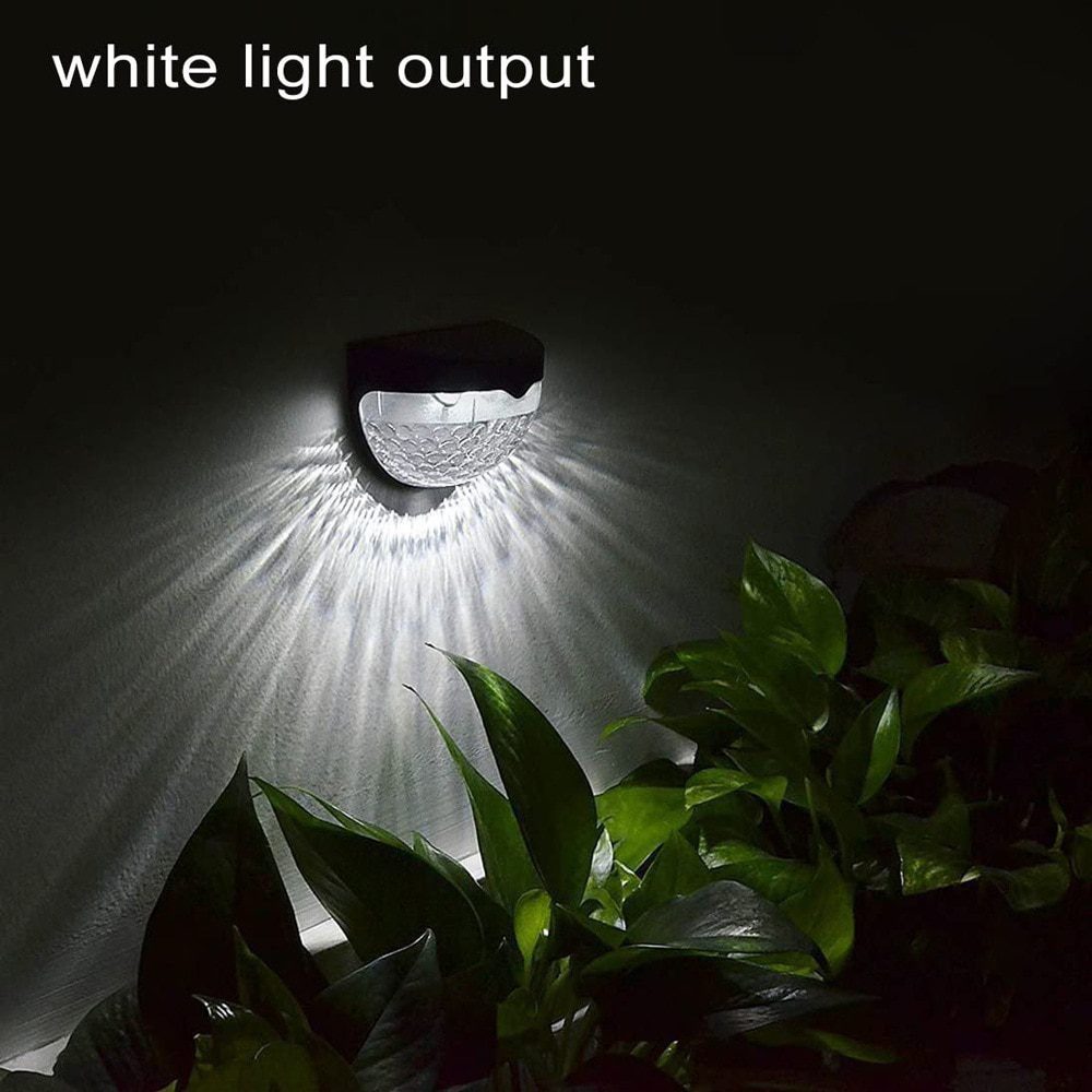 NEW Solar Light Outdoor Light Control Induction Courtyard Decoration Solar Fence Wall Light Semi-circular Energy-saving Street L