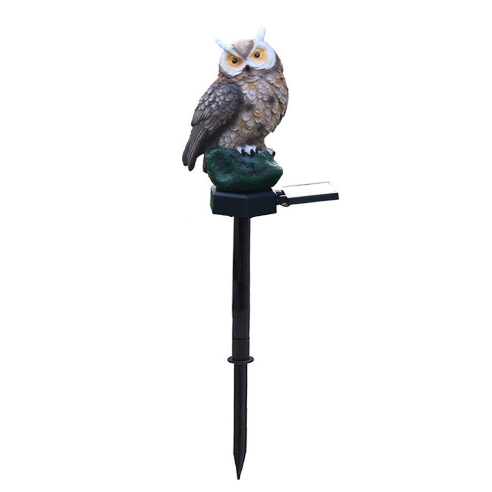 NEW Owl Solar LED Waterproof Lawn Lights Animal Bird Owl Shape Outdoor Backyard Garden Stake Statues Night Lamp Lawn Decor