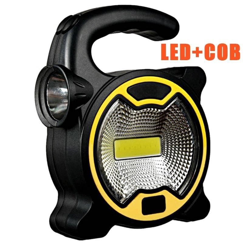 NEW Portable COB Work Lamp LED Lantern Waterproof Emergency Spotlight Rechargeable Floodlight for Outdoor Hiking Camping Light