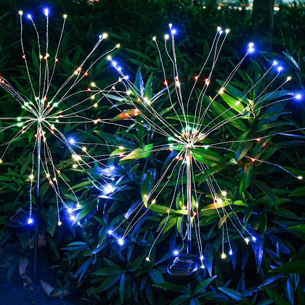 NEW Solar LED Light Outdoor Garden Lighting Dandelion Fireworks Decoration Lamp 200/150/90 LED for Garden Terrace Landscape