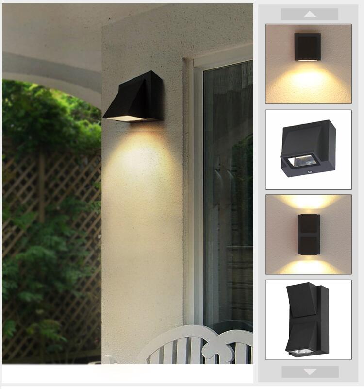 NEW IP65 LED Outdoor Waterproof Wall Lamp 5W 10W Modern Simple Porch Garden Gate Patio Balcony Wall Light