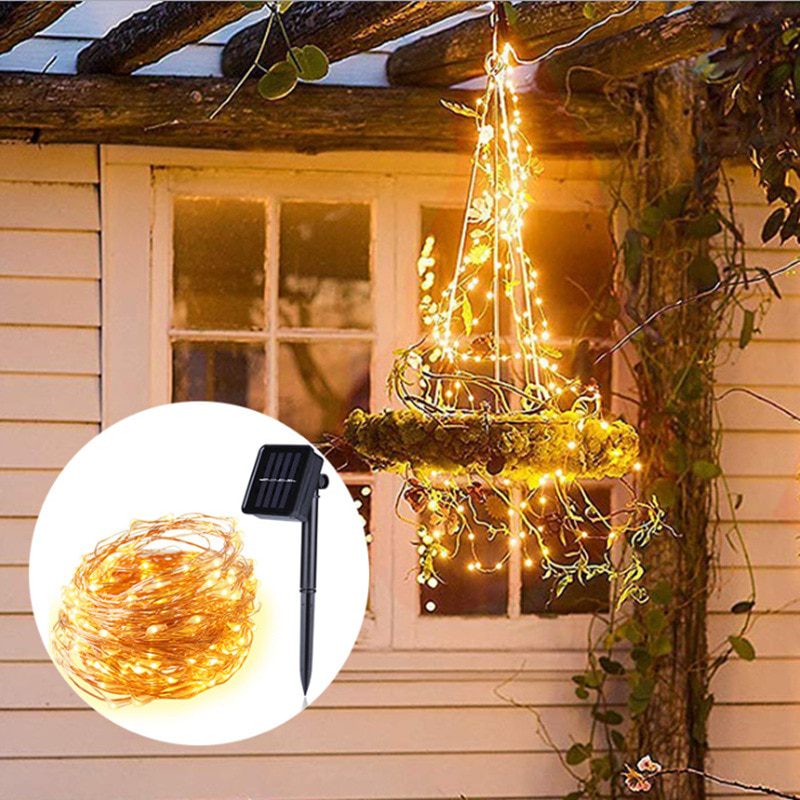 NEW Solar String Fairy Lights 7m 50LED Waterproof Outdoor Garland Solar Power Lamp Christmas For Garden Decoration