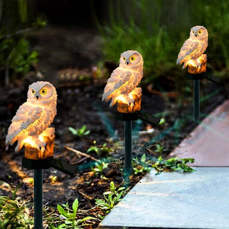 NEW solar outdoor garland lights Owl Parrot Garden Decoration Outdoor Solar Light Lawn Led Solar Lamp Waterproof solar garden li