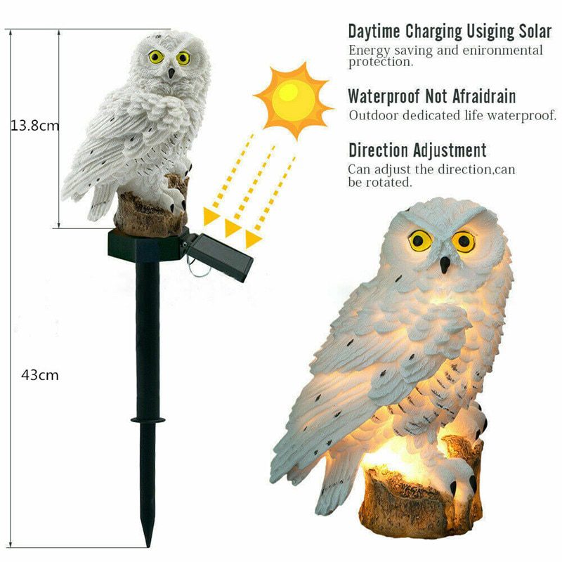 NEW solar outdoor garland lights Owl Parrot Garden Decoration Outdoor Solar Light Lawn Led Solar Lamp Waterproof solar garden li