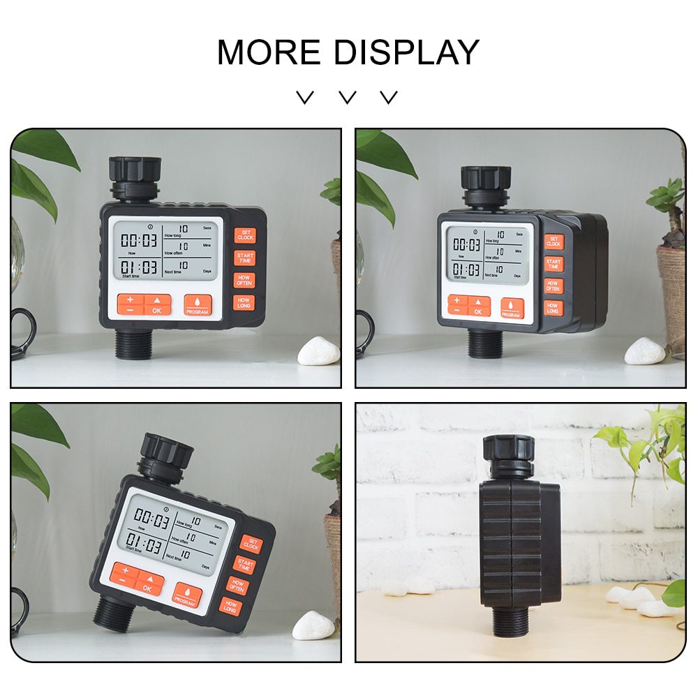 NEW Automatic LCD Display Watering Timer Electronic Digital Programmable Controller Garden Plant Vegetable Automatic Watering Ti