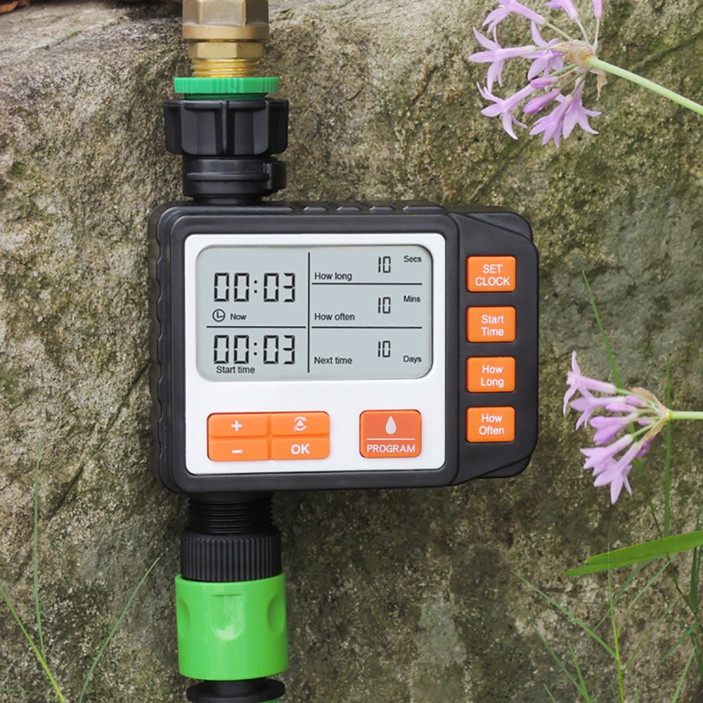 NEW Automatic LCD Display Watering Timer Electronic Digital Programmable Controller Garden Plant Vegetable Automatic Watering Ti