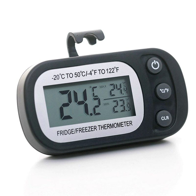 NEW Electronic Digital Refrigerator Thermometer LCD Screen Fridge Freezer Temperature With High & Low -20°C To 50°C Anti-h