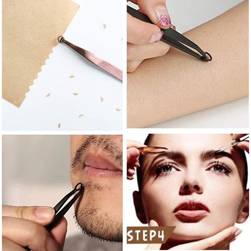 NEW Universal Nose Hair Trimming Anti-static Precision Tweezers Set Pinzas Pincet Stainless Steel Tweezer Electronics Repair Too