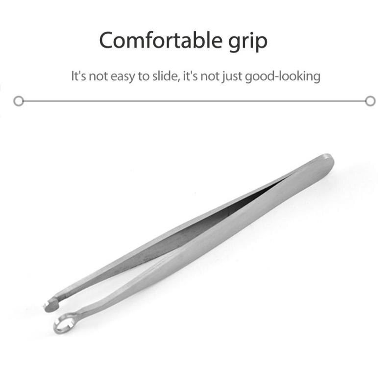 NEW Universal Nose Hair Trimming Anti-static Precision Tweezers Set Pinzas Pincet Stainless Steel Tweezer Electronics Repair Too