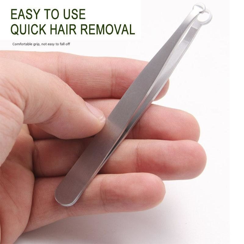 NEW Universal Nose Hair Trimming Anti-static Precision Tweezers Set Pinzas Pincet Stainless Steel Tweezer Electronics Repair Too