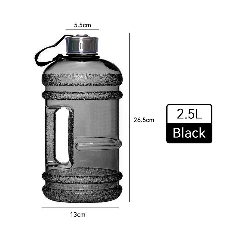 NEW Large Capacity Dumbbell Shape Sport Water Bottle Portable Multifunctiona Gym Fitness Push Cap with Handle Water Kettle 2022