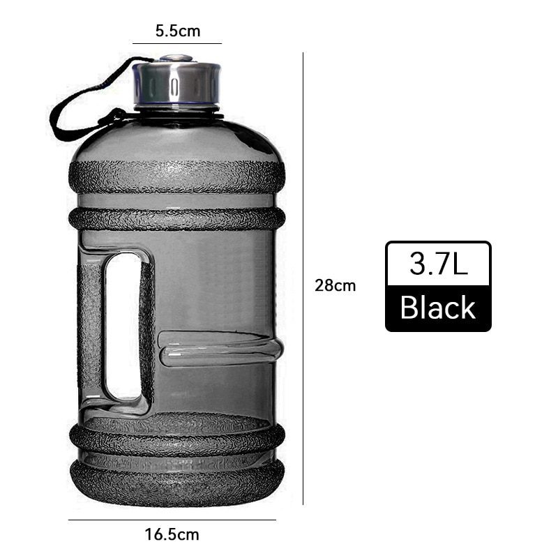 NEW Large Capacity Dumbbell Shape Sport Water Bottle Portable Multifunctiona Gym Fitness Push Cap with Handle Water Kettle 2022