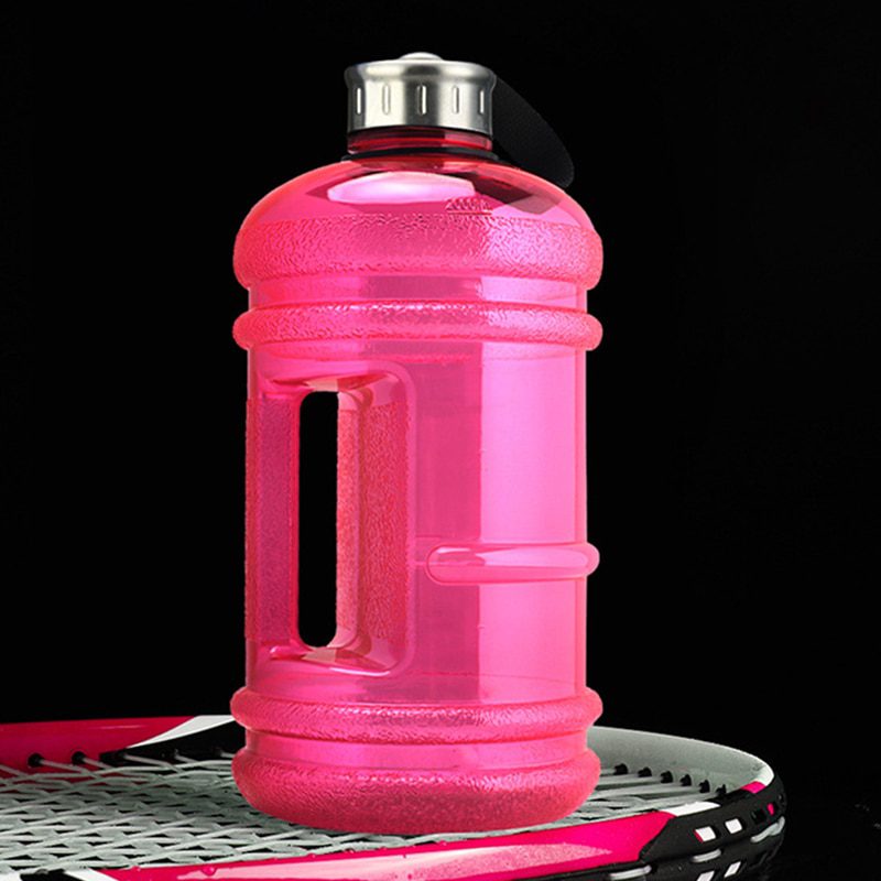 NEW Large Capacity Dumbbell Shape Sport Water Bottle Portable Multifunctiona Gym Fitness Push Cap with Handle Water Kettle 2022