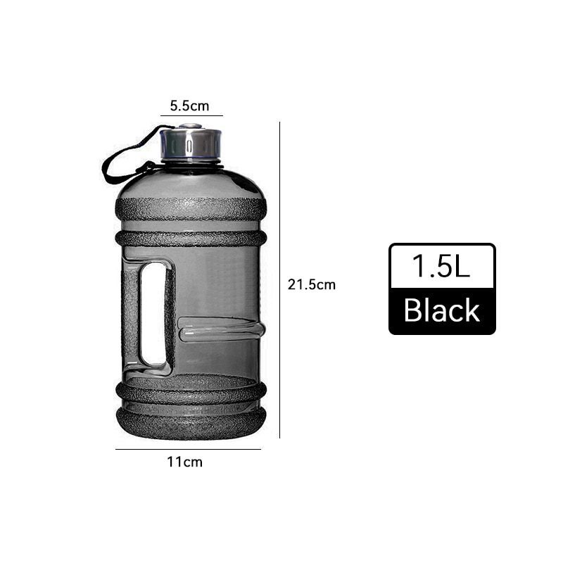 NEW Large Capacity Dumbbell Shape Sport Water Bottle Portable Multifunctiona Gym Fitness Push Cap with Handle Water Kettle 2022