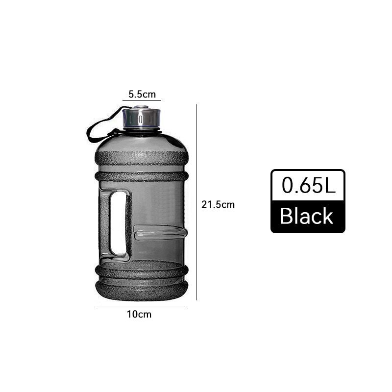 NEW Large Capacity Dumbbell Shape Sport Water Bottle Portable Multifunctiona Gym Fitness Push Cap with Handle Water Kettle 2022