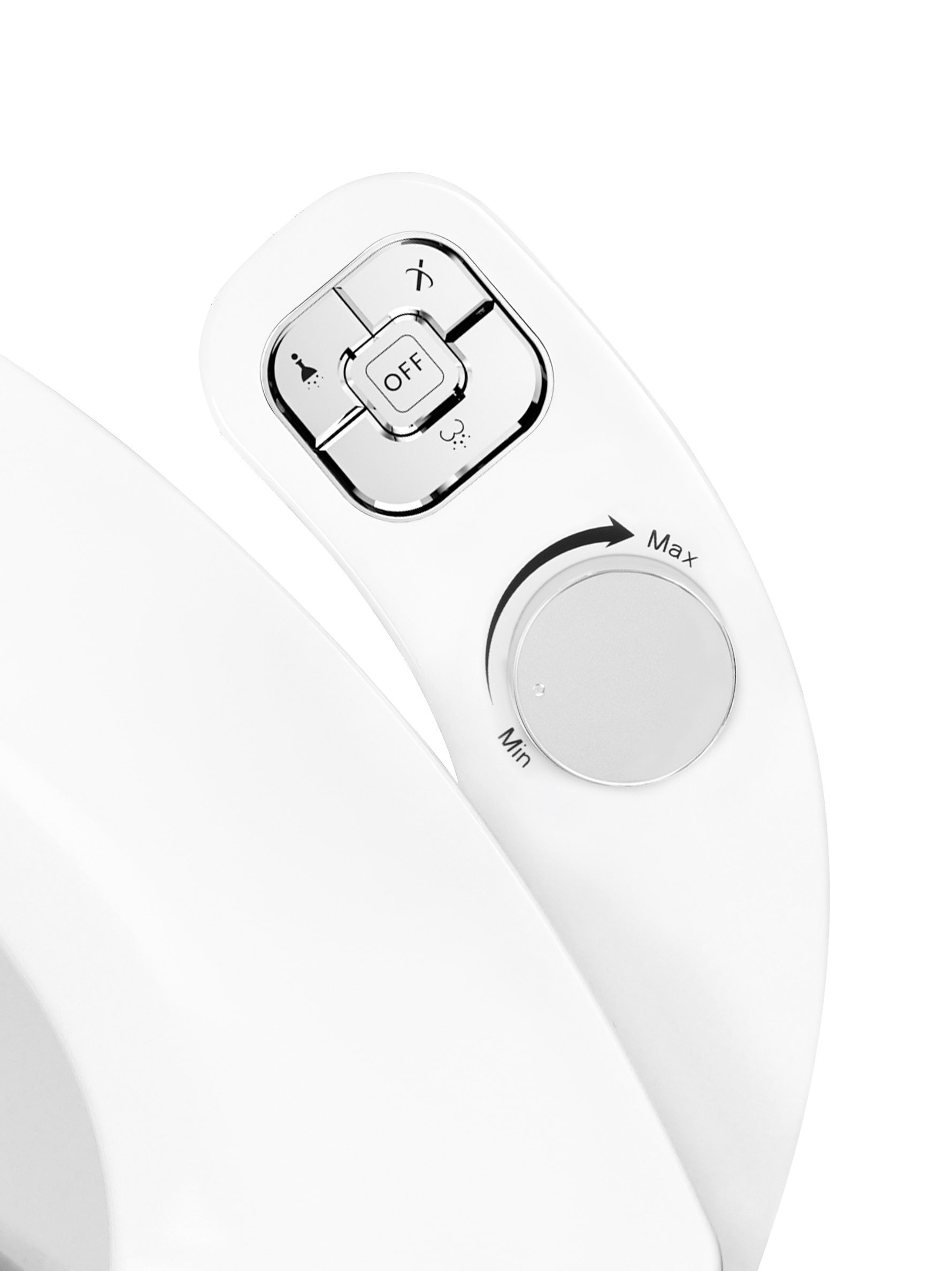 NEW SAMODRA Button Bidet - Non-ElectricSelf  Cleaning Dual Nozzle (Frontal and Rear Wash) Fresh Water Bidet Toilet Seat Attachme