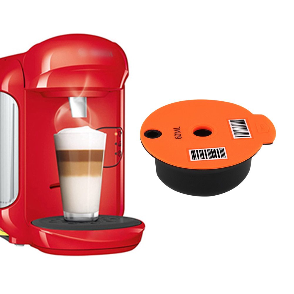 NEW Machine Reusable Capsule Coffee Cup Filter Baskets Pod And Spoon Brush For Bosch-s Tassimo Cafe Kitchen Gadgets