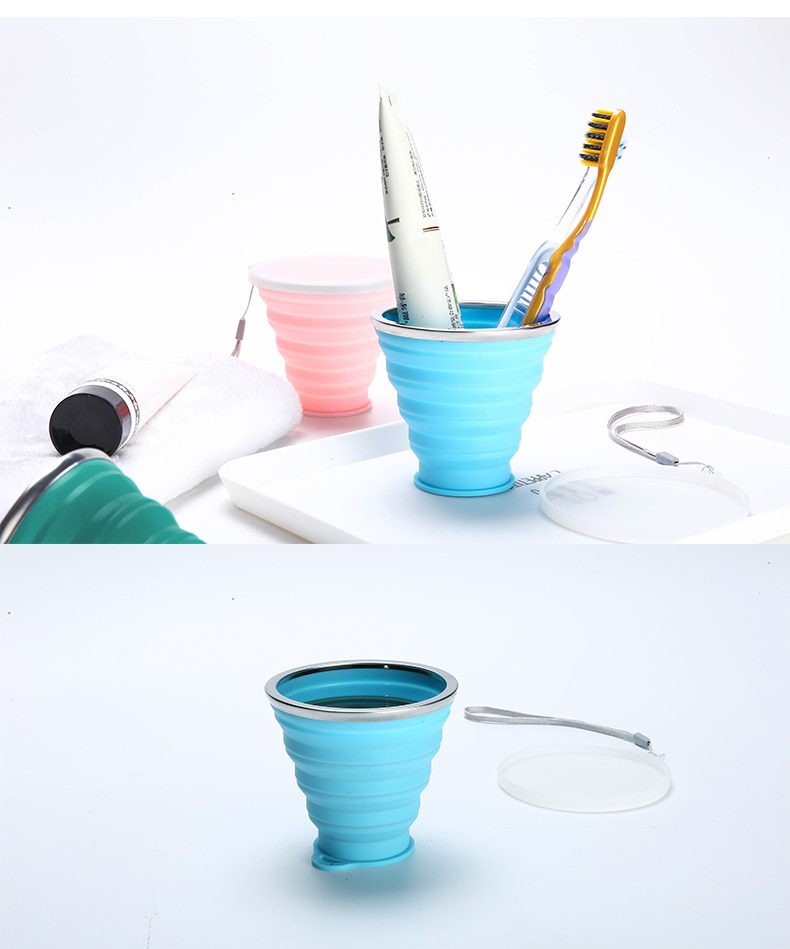 NEW Silicone Cup Portable Silicone Telescopic Drinking Collapsible Cup Outdoor Coffee Cups Children Travel Drink Water Copa