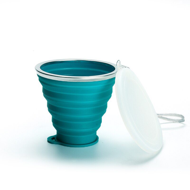 NEW Silicone Cup Portable Silicone Telescopic Drinking Collapsible Cup Outdoor Coffee Cups Children Travel Drink Water Copa