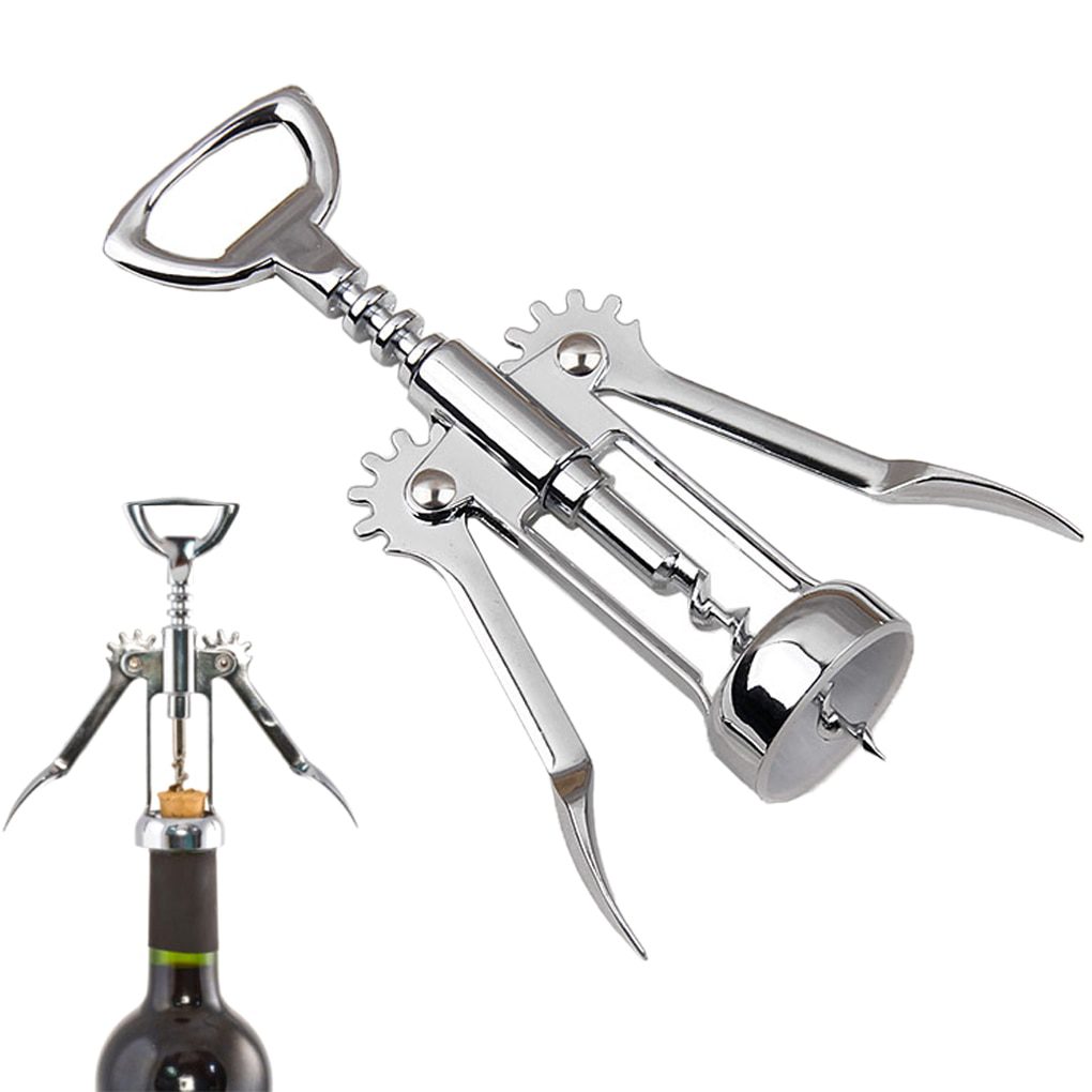 NEW Stainless Steel Wing Style Red Wine Corkscrew Bottle Pull Opener Wine Cork Tool