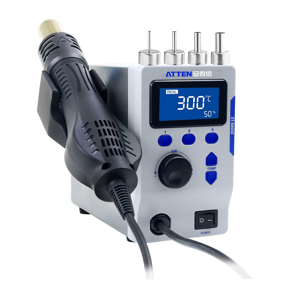 NEW 800W ST-8800D Heat Gun Adjustable Temperature  Air Volume Anti-Static Hot Air Station BGA Solder Rework Station 110/220V