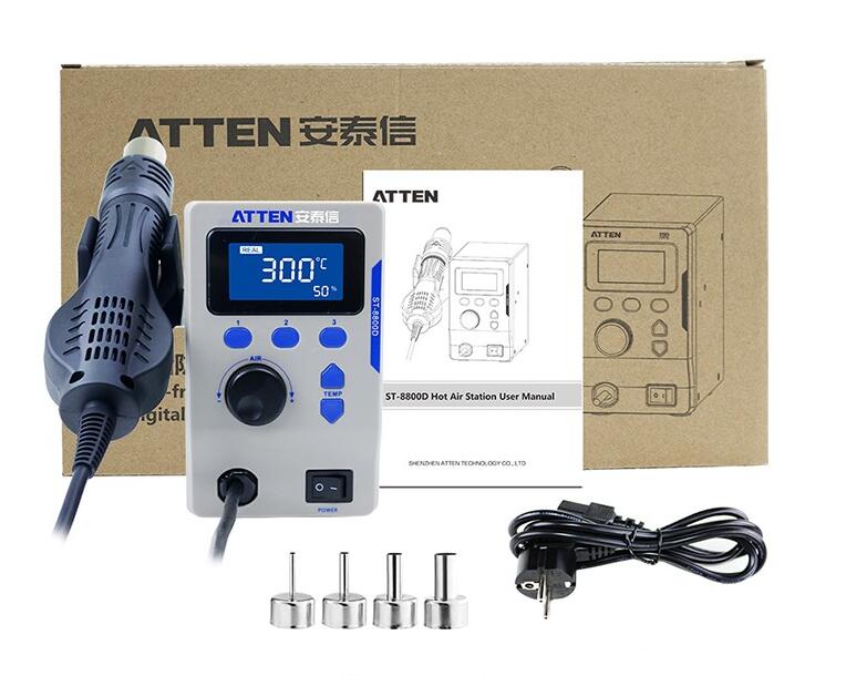 NEW 800W ST-8800D Heat Gun Adjustable Temperature  Air Volume Anti-Static Hot Air Station BGA Solder Rework Station 110/220V