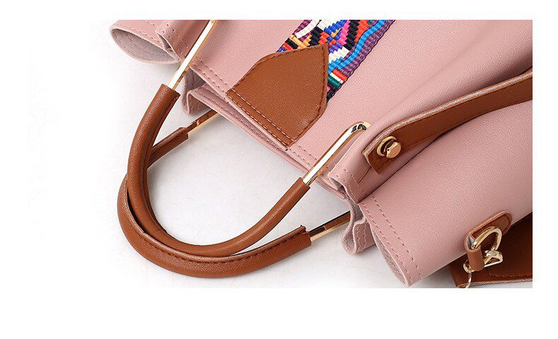 NEW 4 Pcs/set Women Handbag 2018 Messenger Bags For Ladies Fashion Shoulder Bag Lady PU Leather Casual Female Shopper Tote Sac F