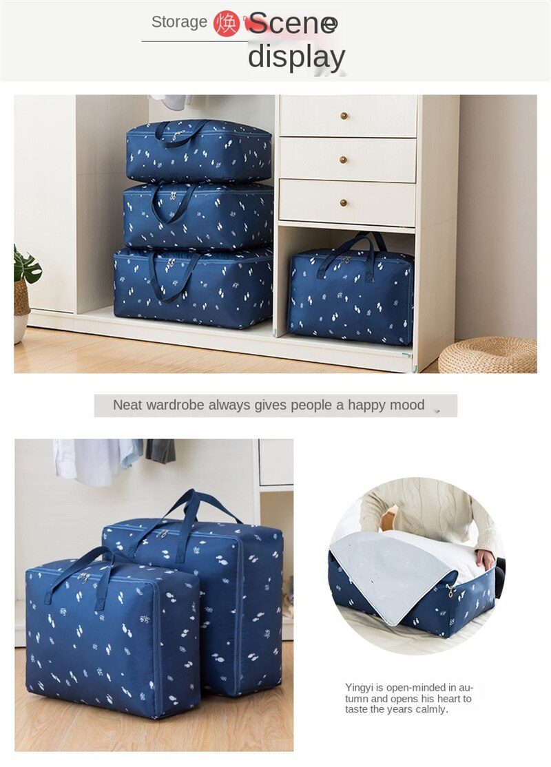 NEW Clothing Quilt Storage Bag Oxford Cloth Home Organization Dust-proof Blanket Holder Underbed Organizer Packaging Bags Closet