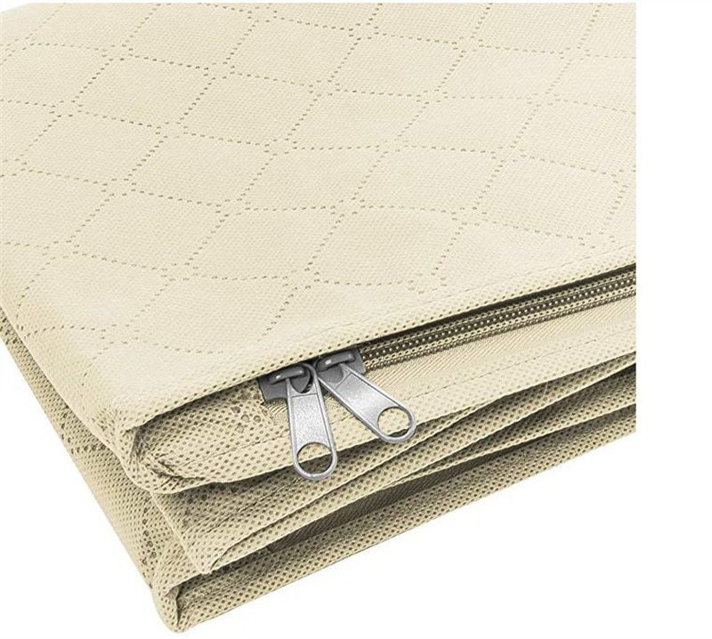 NEW Non-woven Wardrobe Storage Quilted Bag Clothing Finishing Box Dust-proof Folding Box Home Organization Clothes Underbed Hand