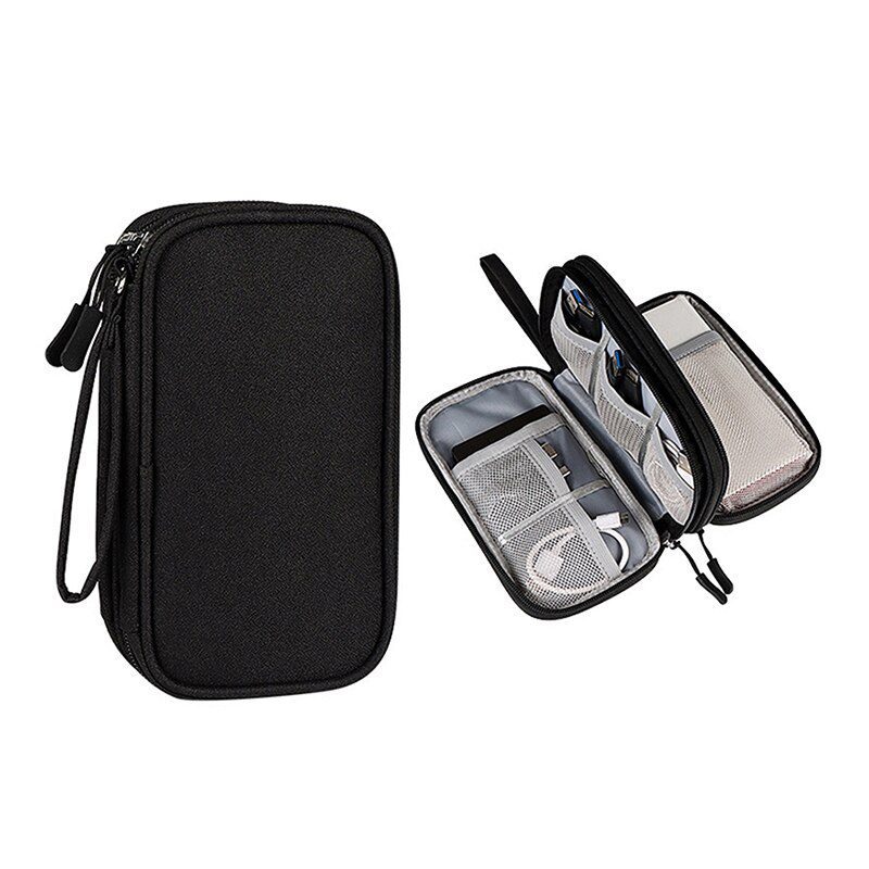 NEW Portable Power Bank Bag USB Gadgets Cables Wires Organizer Hard Disk Protection Storage Bag Sac de rangement en fil de fer