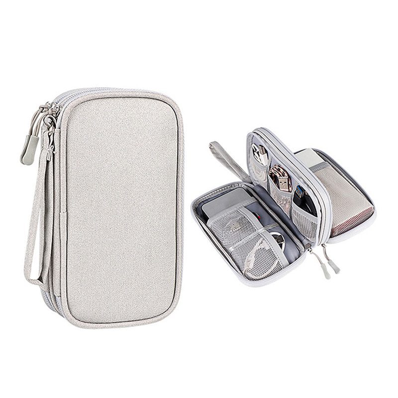 NEW Portable Power Bank Bag USB Gadgets Cables Wires Organizer Hard Disk Protection Storage Bag Sac de rangement en fil de fer