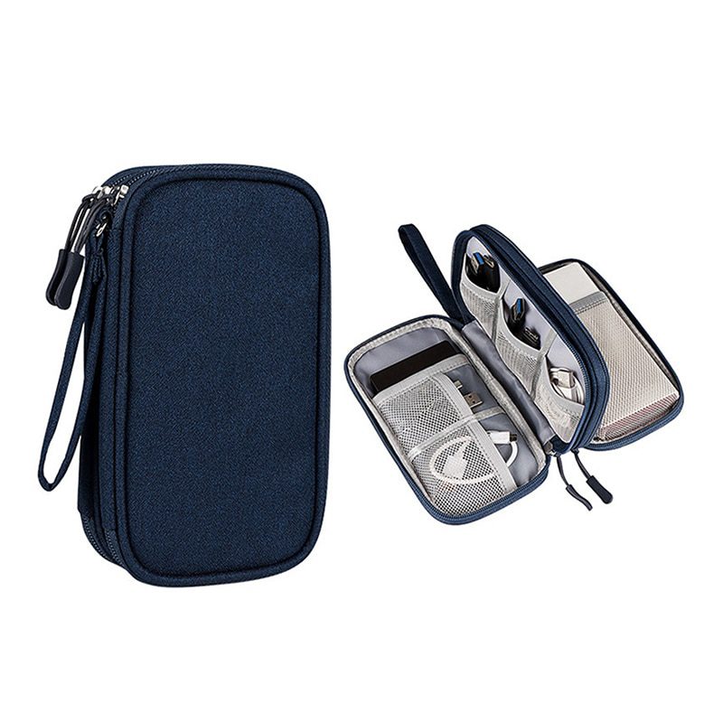 NEW Portable Power Bank Bag USB Gadgets Cables Wires Organizer Hard Disk Protection Storage Bag Sac de rangement en fil de fer