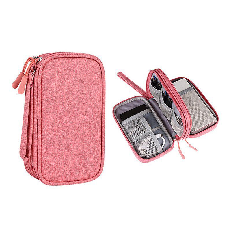 NEW Portable Power Bank Bag USB Gadgets Cables Wires Organizer Hard Disk Protection Storage Bag Sac de rangement en fil de fer