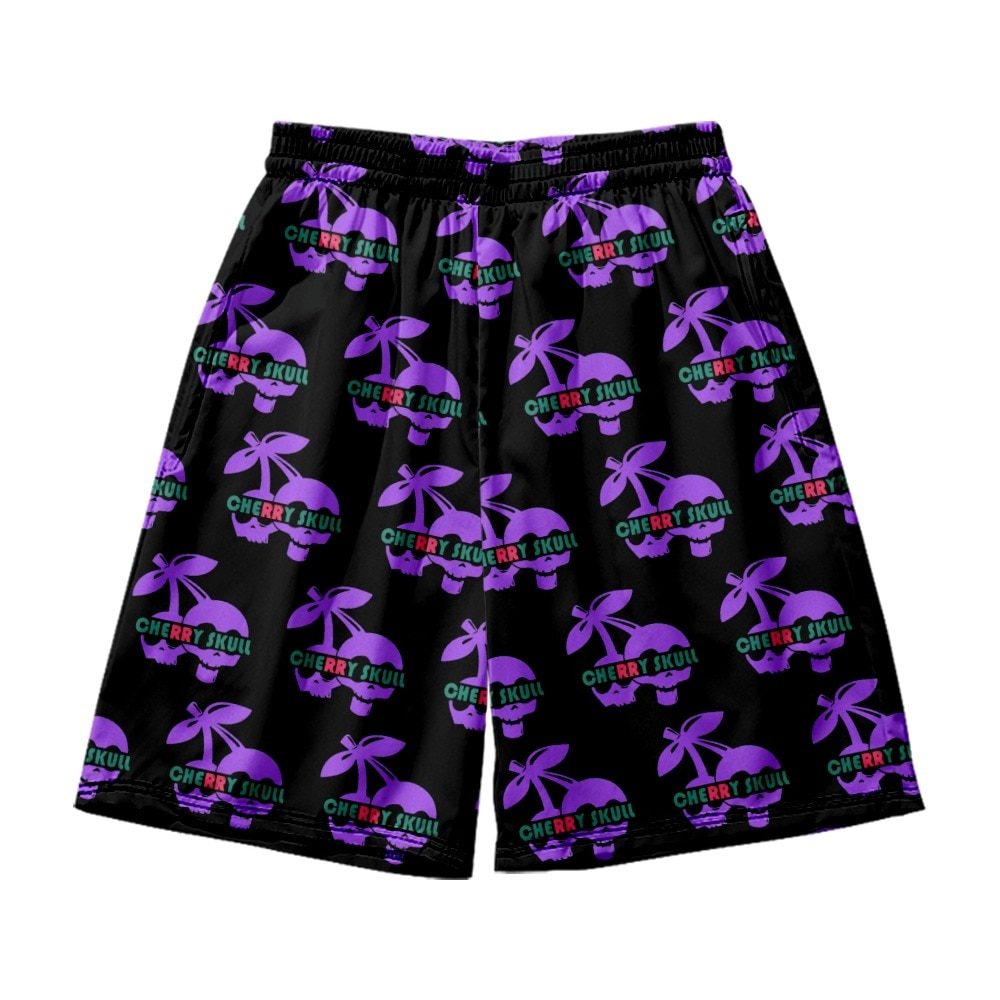 2022 Fashion Cherry Skull Shorts Men/women Hot New 3D Print Shorts High Quality Harajuku Cherry Skull Men's Shorts