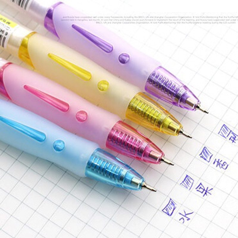 2 pcs Simple Exclamation Mark Grisp Fruit Smell Ball Ballpoint Pen 0.38mm Student Stationery School Office Supply