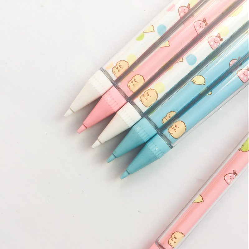 3X Cute Sushi Family Press Automatic Mechanical Pencil With Eraser School Office Supply Student Stationery