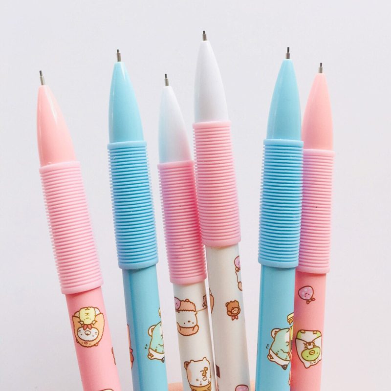 3X Cute Sushi Family Press Automatic Mechanical Pencil With Eraser School Office Supply Student Stationery