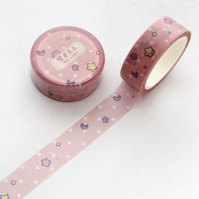 1.5 cm Wide Lovely Pink Unicorn Sky Washi Tape Adhesive Tape DIY Scrapbooking Sticker Label Masking Tape