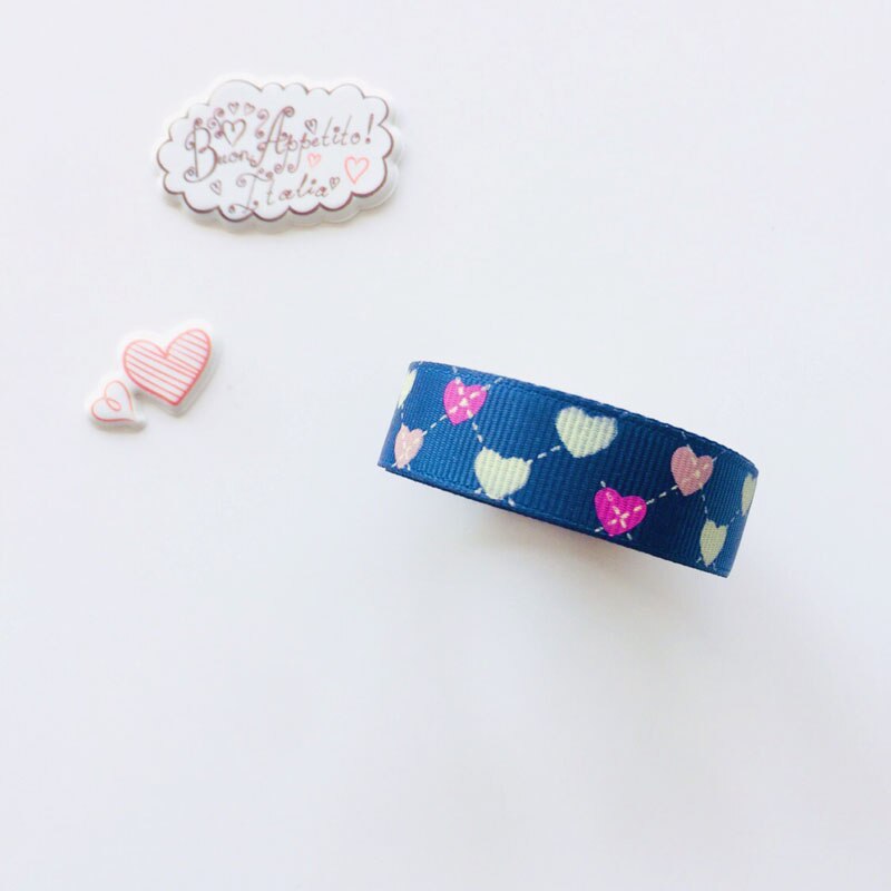 1PC Sweet Strawberry Tower Hearts DIY Decorative Fabric Washi Tape Masking Tape Stickers Stick Label Book Computer Decor