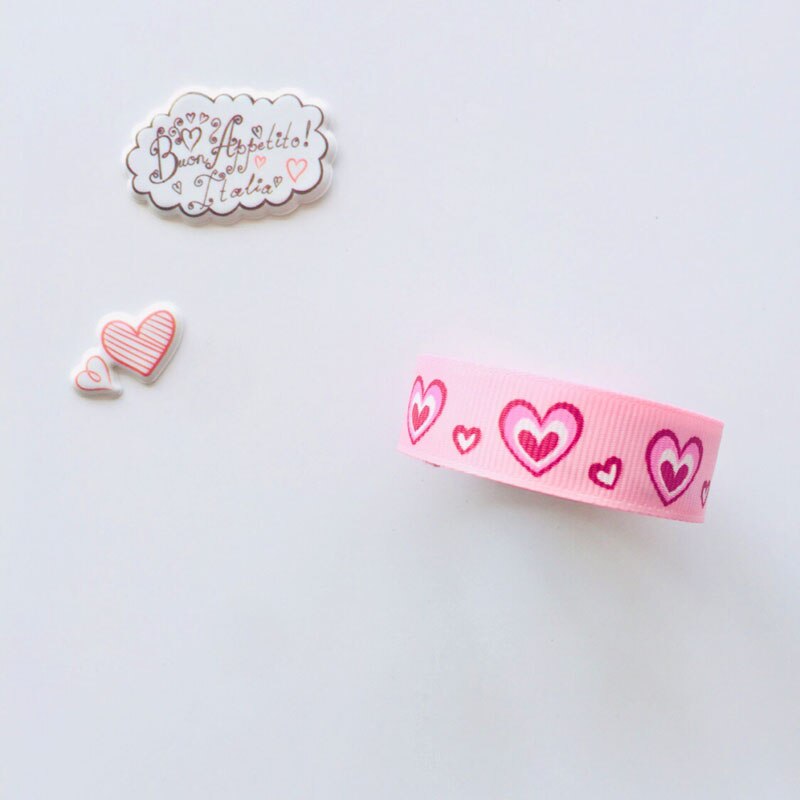 1PC Sweet Strawberry Tower Hearts DIY Decorative Fabric Washi Tape Masking Tape Stickers Stick Label Book Computer Decor