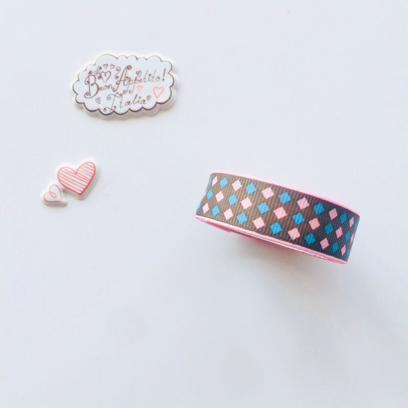 1PC Sweet Strawberry Tower Hearts DIY Decorative Fabric Washi Tape Masking Tape Stickers Stick Label Book Computer Decor