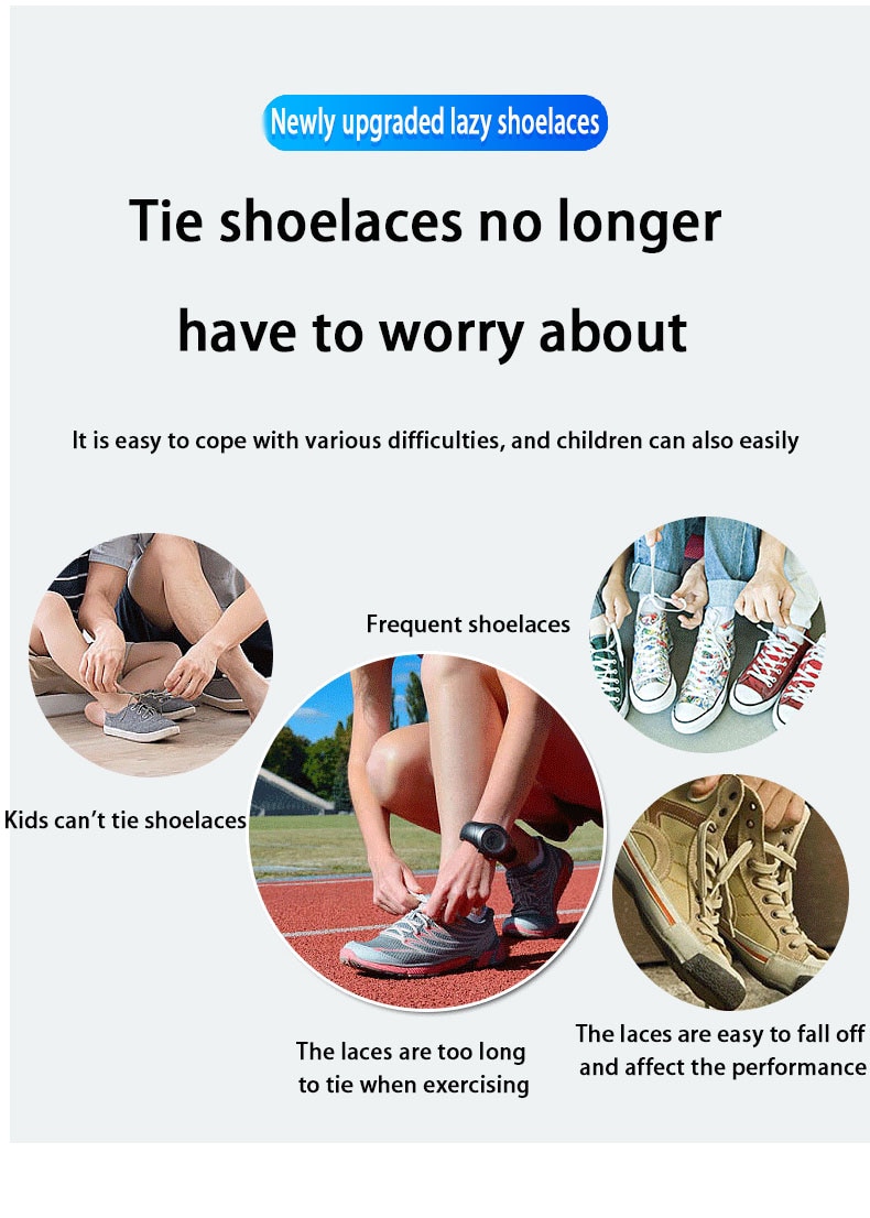 2022 Elastic Laces Sneakers Cross Locks Quick Shoelaces Without ties Kids Adult No Tie Shoelace Rubber Bands Shoes Accessories