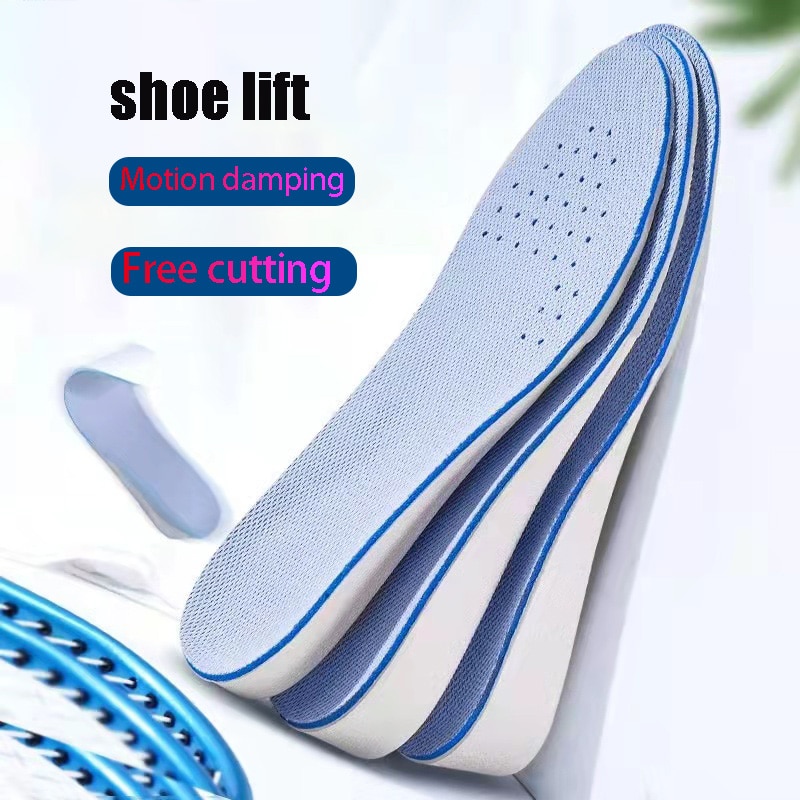 Raised Insole Men And Women Invisible Slim Comfortable Soft Insole Arch Support Light Soft Elastic Lift 1.5cm 2.5cm 3.5cm Raised